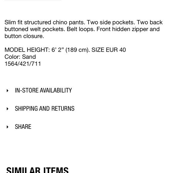 Zara Birdseye pants - Picture 4 of 7